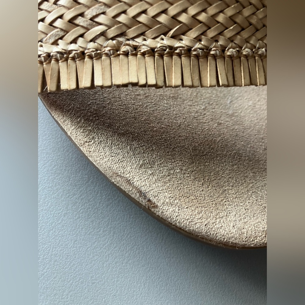 Sam & Libby Fringe Woven Ankle Strap Heel Sandal - Picture 7 of 8